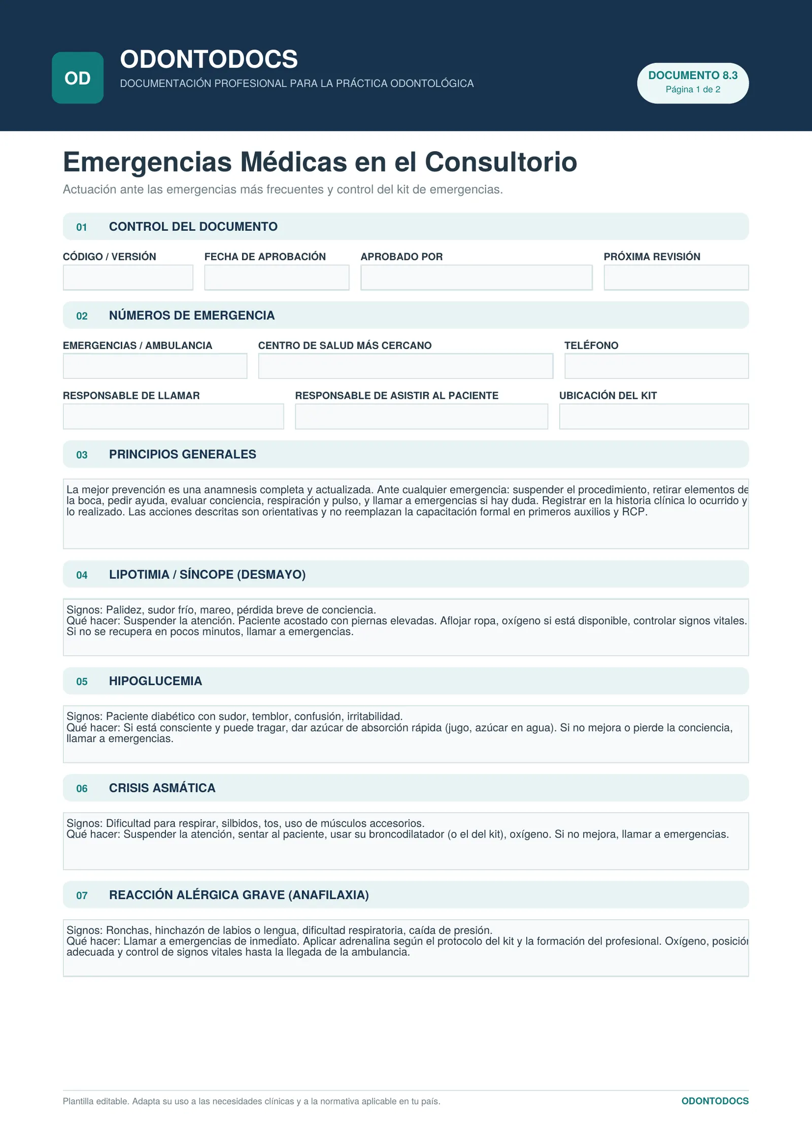 Emergencias Médicas en el Consultorio